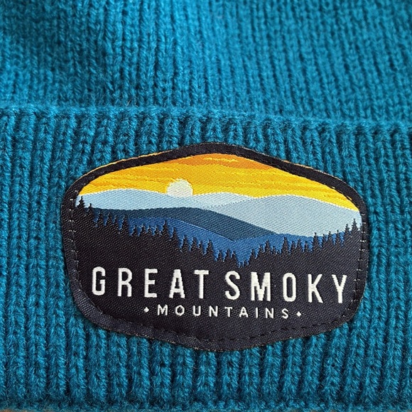 Great Smoky Mountains Blue Beanie- OS - Picture 3 of 3